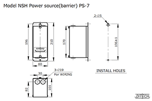 Model NSH Power source:Model PS-7